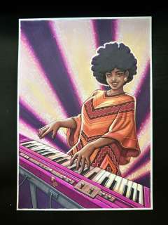 De J.Giner | Dibujo Original de J. Giner, «Rock Hard 1977». Personaje | Yojimbo Cómics