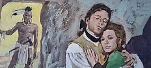 Gattia Alarico | A. Gattia - "L’Ultimo dei Mohicani" illustrazione originale pag 96/97 - Cartonné - Exemplaire unique - (1974) | Catawiki