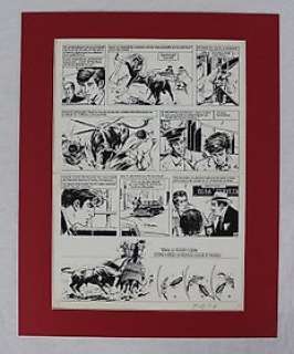 William Vance / Yves Duval - Formaat: 42 x 30 cm - Vance, William - Originele pagina (p.4/4) kortverhaal - Manolo el Cordobes - (1965)