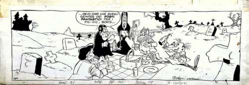 Fagarazzi Castelli | Fagarazzi Castelli - Zio Boris striscia originale - Page volante | Catawiki