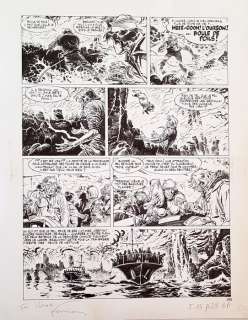 Hermann | Hermann - Original page (p.43) - Bernard Prince 7 - La Fournaise des damnés - (1971) | Catawiki