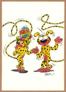 Batem | Batem - Dessin original couleur - Mr & Mme Marsupilami | Catawiki