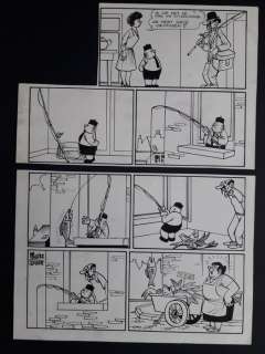 Sleen, Marc | Sleen, Marc - Originele pagina in 2 stroken - Piet Fluwijn en Bolleke | Catawiki