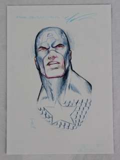 Mark Texeira | Mark Texeira - Original sketch - Captain America - Formaat 31 x 22 cm - met certificaat - (2012) | Catawiki