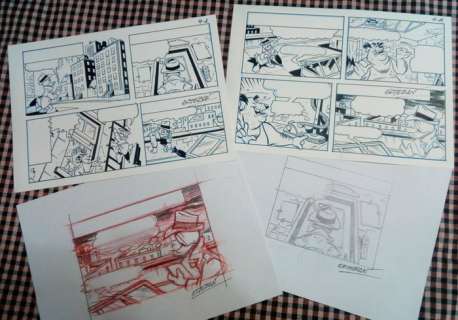 Ignasi Calvet Estéban | Donald Duck Donald Duck - "Diep door het stof" (H 2019-036) - Signed original comic page by Esteban - (2019) | Catawiki