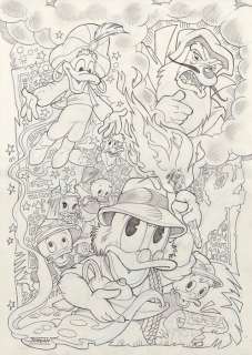 Julian Jordan | Uncle Scrooge - DuckTales - The Lost Lamp - Size: 42 x 30 cm A3 - Signed Original drawing by Julian Jordan | Catawiki