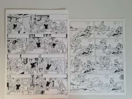 Gã¼Rsel, Gã¼Rçan | GÃ¼rsel, GÃ¼rçan 2x Planche originale - Blagues coquines | Catawiki