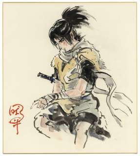Sanpei Shirato Hand-Drawn Color Shikishi " Kamui Gaiden"