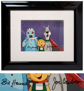 ‘‘Jetsons: The Movie‘‘ Original Production Cel Signed by Bill Hanna & Joe Barbera