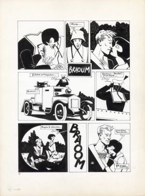 Philippe Bertrand | Olympia – planche originale 31 | Galerie Barbier