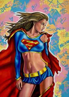 Alberto Ricardo | Supergirl - Original drawing - Size: 50 x 70 cm. - (2021) | Catawiki