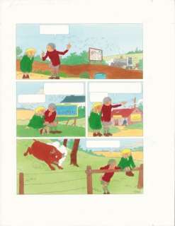 Lot 206 - Mise en couleurs originale Quick et Flupke