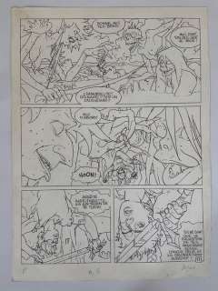 Arno (Arnaud Dombre) / Jodorowsky, Alejandro - Alef-Thau - Planche originale (p.17) - T6 - Lhomme sans réalité - Page volante - (1991)