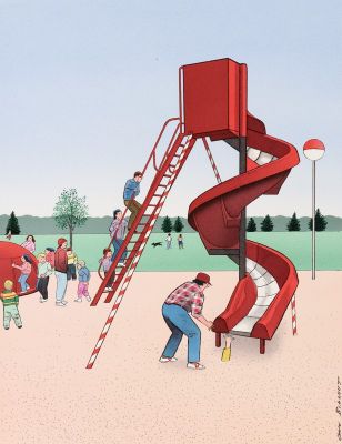 Guy Billout | Quicksand - The Atlantic Monthly Magazine, 1987 | Philippe Labaune Gallery