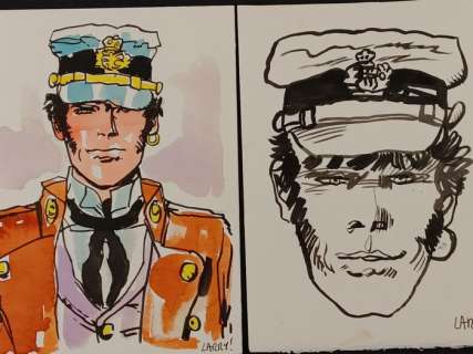 Larry Camarda | Larry Camarda - 2x Illustrazioni Originali "Corto" - Firmate | Catawiki