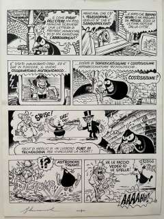 Giorgio Sommacal | Giorgio Sommacal - tavola originale Cattivik n. 16 | Catawiki