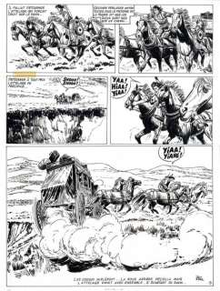 Kline - Loup Noir Planche originale à l‘encre de chine n°5, parue dans Pif