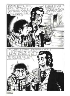 Paolo Piffarerio - | Paolo Piffarerio - Tavola Originale - Alan Ford n. 119 "Fauci" - (1979) | Catawiki