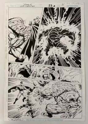 Lot 27 - JLA CLASSIFIED #52 (DC Comics, April 2008) Original comic book art of page 8, pencils by John Byrne, | Excalibur Auctions