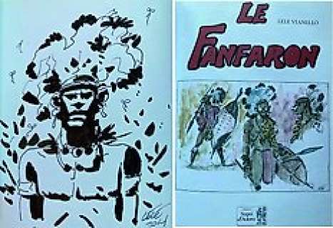 Lele Vianello | Lele Vianello - con disegno originale firmato "Le Fanfaron" - (2014) | Catawiki
