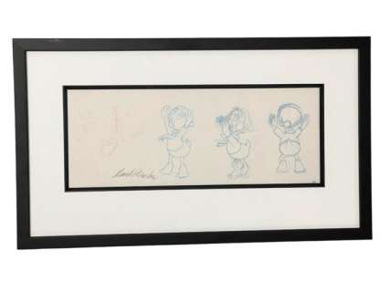 Carl Barks | Original signed prelim study by Carl Barks - A Christmas Trimming - Exemplaire unique | Catawiki