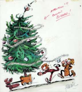 Fournier | Spirou et Fantasio, illustration Ã  l’encre de… | Millon