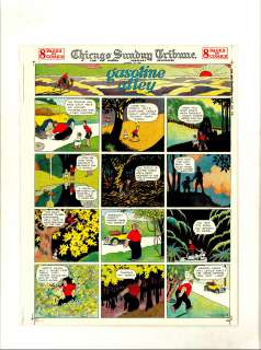 King - Gasoline Alley Sunday Page Color Proof (1929) | Russ Cochran