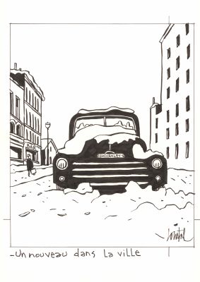 Loustal | Simenon, 2026 - Un nouveau dans la ville | Huberty Breyne Gallery