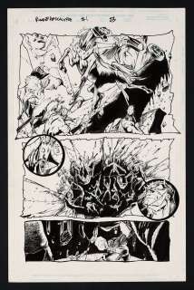 Original Art from Rise of Apocalypse #1 (1996) Page 23 Pencils by Adam Pollina, inks by Harry Candelario | mycomicshop.com