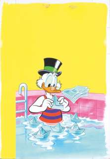 Disney, Studios - PICSOU MAGAZINE N°105. Gouaches pour cette illustration