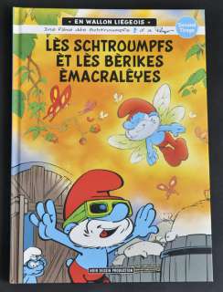 Studio Peyo | Les Schtroumpfs - Les Schtourmpfs èt les bérikes émacralêyes avec dédicace - Cartonné - Réédition | Catawiki