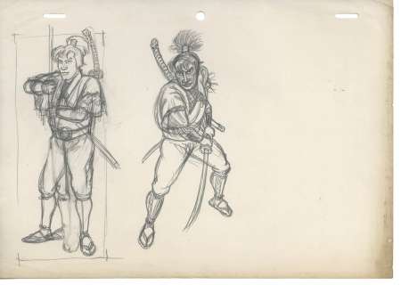 Souji Ushio (Tomio Sagisu) Hand-Drawn Illustration Fuun Lion-Maru | Mandarake (Big Web)