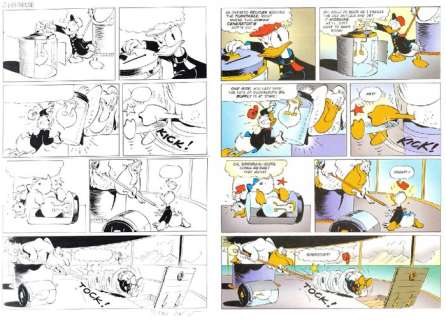 Daan Jippes | Donald Duck D 99104 - “Donald’s Lighthouse” Signed Original Comic Page by Daan Jippes - page 2 - 42 x 56 cm - Page volante - Exemplaire unique | Catawiki