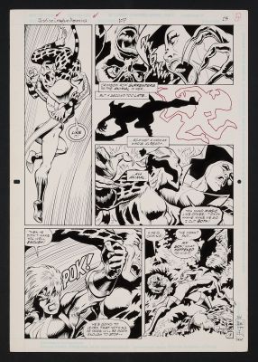 Original Art from Justice League America #107 (1996) Page 13 Pencils by Chuck Wojtkiewicz, Inks by Drew Geraci | mycomicshop.com