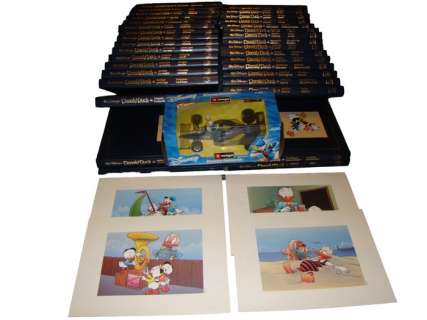 Carl Barks / Bburago / Disney | Donald Duck 1 t/m 34 - Diversen + 4 lithos + Donald auto - Cartonné - EO - (2000/2008) | Catawiki
