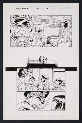 Lee Weeks, Dan Green | Original Art from Incredible Hulk Annual 1999 Page 9 Pencils by by Lee Weeks, Inks by Dan Green | mycomicshop.com (Buy It Now)