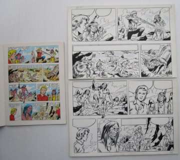 Jeff Broeckx / Studio Vandersteen | Bessy 115 - Originele pagina (p.7) - De hagedisseneters - (1975) | Catawiki