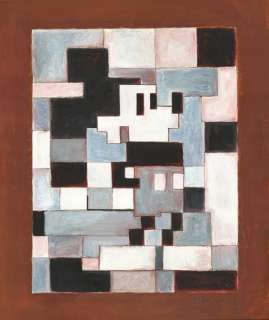 Tony Fernandez | Mickey Mouse Inspired By Paul Klee’s "Rhytmic Rythmical" (1930) - Original Painting - Tony Fernandez Signed - Acrylic Art - Original Artwork - No Reserve | Catawiki