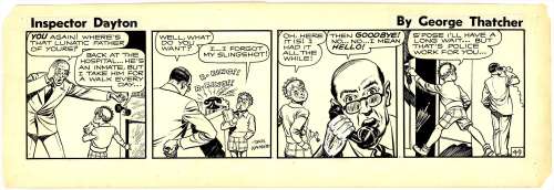 Kamen - INSPECTOR DAYTON #49 Daily Strip (c. 1949) | Russ Cochran