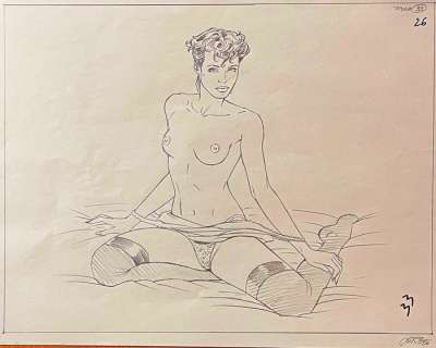 Al Rio | Al Rio - Original drawing for Playboy - Formaat: 41 x 30 cm. - (1996) | Catawiki