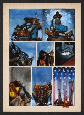 Martin Emond | Original Art from White Trash #1 (1992) Page 23 by Martin Emond | mycomicshop.com (Buy It Now)