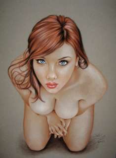 Sly | Sly - Original drawing in colour - Nude women - Size: 31 x 42 cm. - (2023) | Catawiki