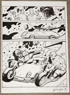 Giacomo Bevilacqua - Giacomo Bevilacqua - tavola originale John Doe n. 31 "Una storia d‘azione" - (2007)