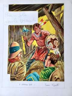 Franco Bignotti | Franco Bignotti - original cover Miki a colori n. 237 "Il tesoro di Maharagia" - (1967) | Catawiki