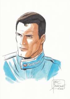 Bourgne. Illustration originale Michel Vaillant | BDEnchères