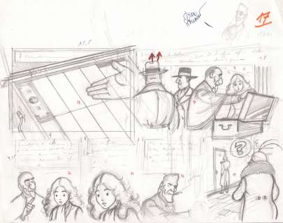 Stallaert | Nino, étude de la planche n°17A Ã  la mine de pl… | Millon