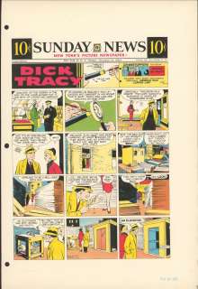 Gould - DICK TRACY, Sunday Color Proof (11/24/1957) | Russ Cochran
