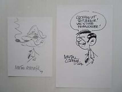 Martin Lodewijk - Agent 327 - 2 x opdrachttekening Martin Lodewijk - (2007/2009)