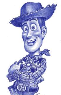 Joan Vizcarra | Sheriff Woody [Toy Story] - Original Drawing - Joan Vizcarra - Pen Art - Original Artwork | Catawiki