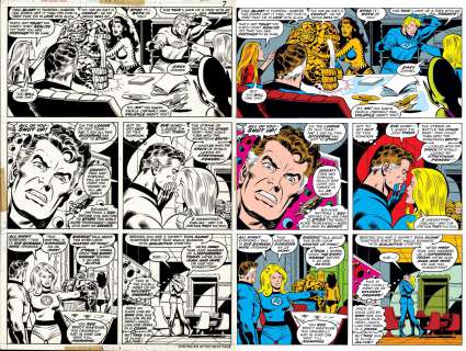 Ron Wilson Joe Sinnott - fantastic four #179 p 7 (super key 1st wilson ff book! Impossible man, tigra, thundra, entire ff! ) 1976